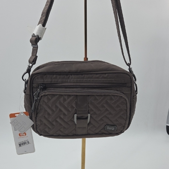 lug Handbags - Lug Carousel Quilted Messenger Bag in Walnut NWT
